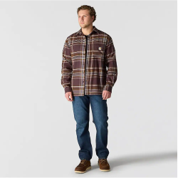 Koszula Flanelowa Carhartt Midweight Plaid - Dark Sepia